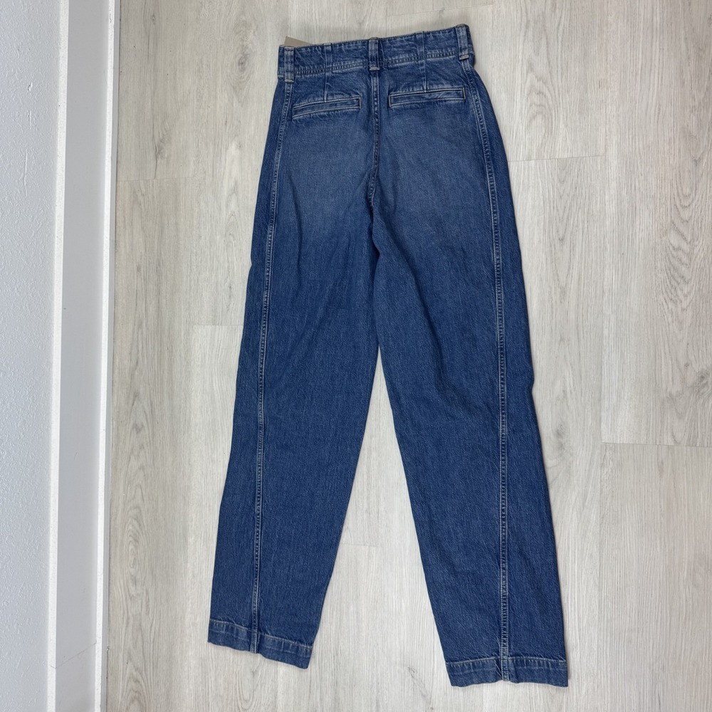 Madewell Tapered Denim Trousers Jeans Womens 24 Concho Wash NS931 - Picture 7 of 9